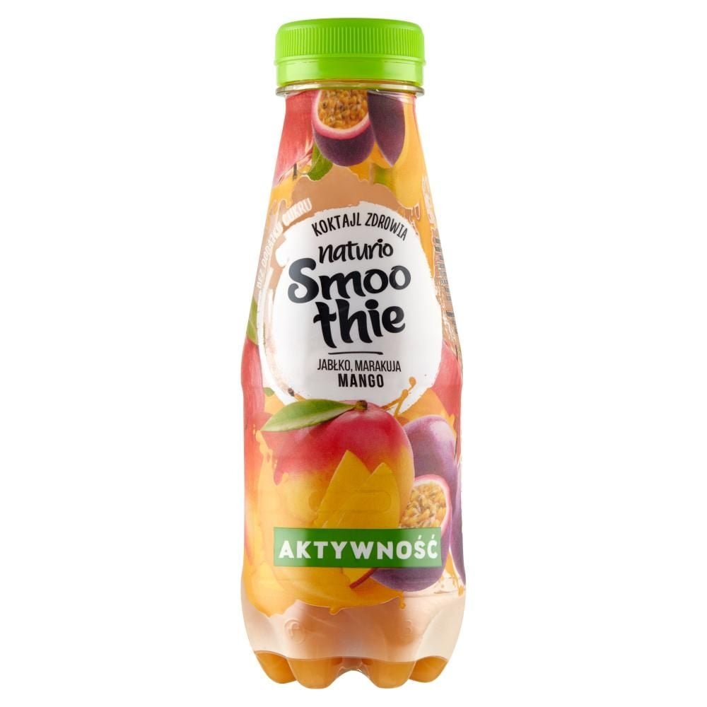 Naturio Smoothie Napój wieloowocowy jabłko marakuja mango 300 ml