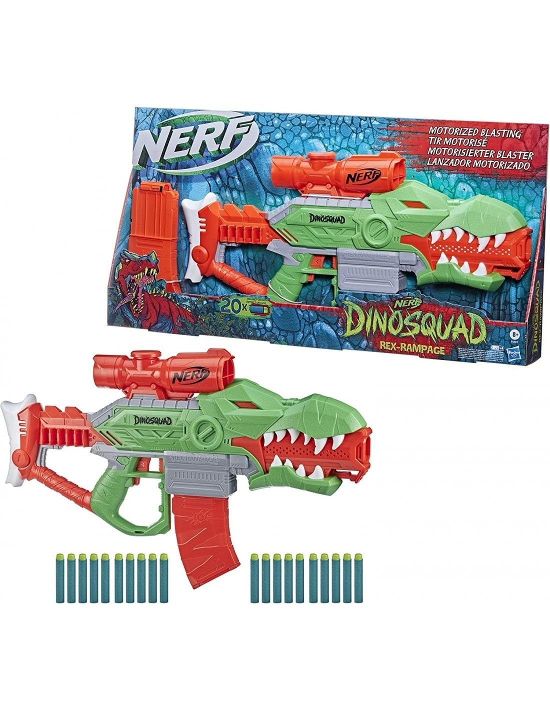 Nerf Wyrzutnia  Dinosquad Rex-Rampage Motorized Blaster F0807