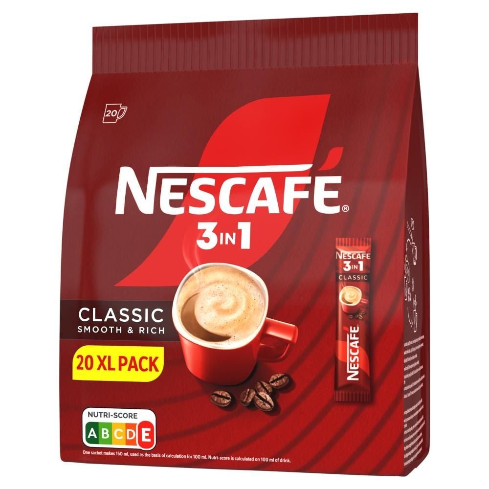 Nescafé 3in1 Classic Rozpuszczalny napój kawowy 165 g (10 x 16,5 g)