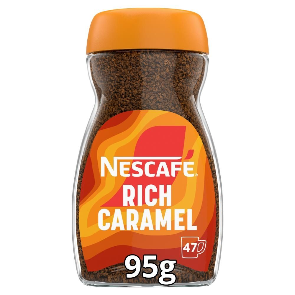 Nescafé Aromatyzowana kawa rozpuszczalna o smaku karmelowym 95 g