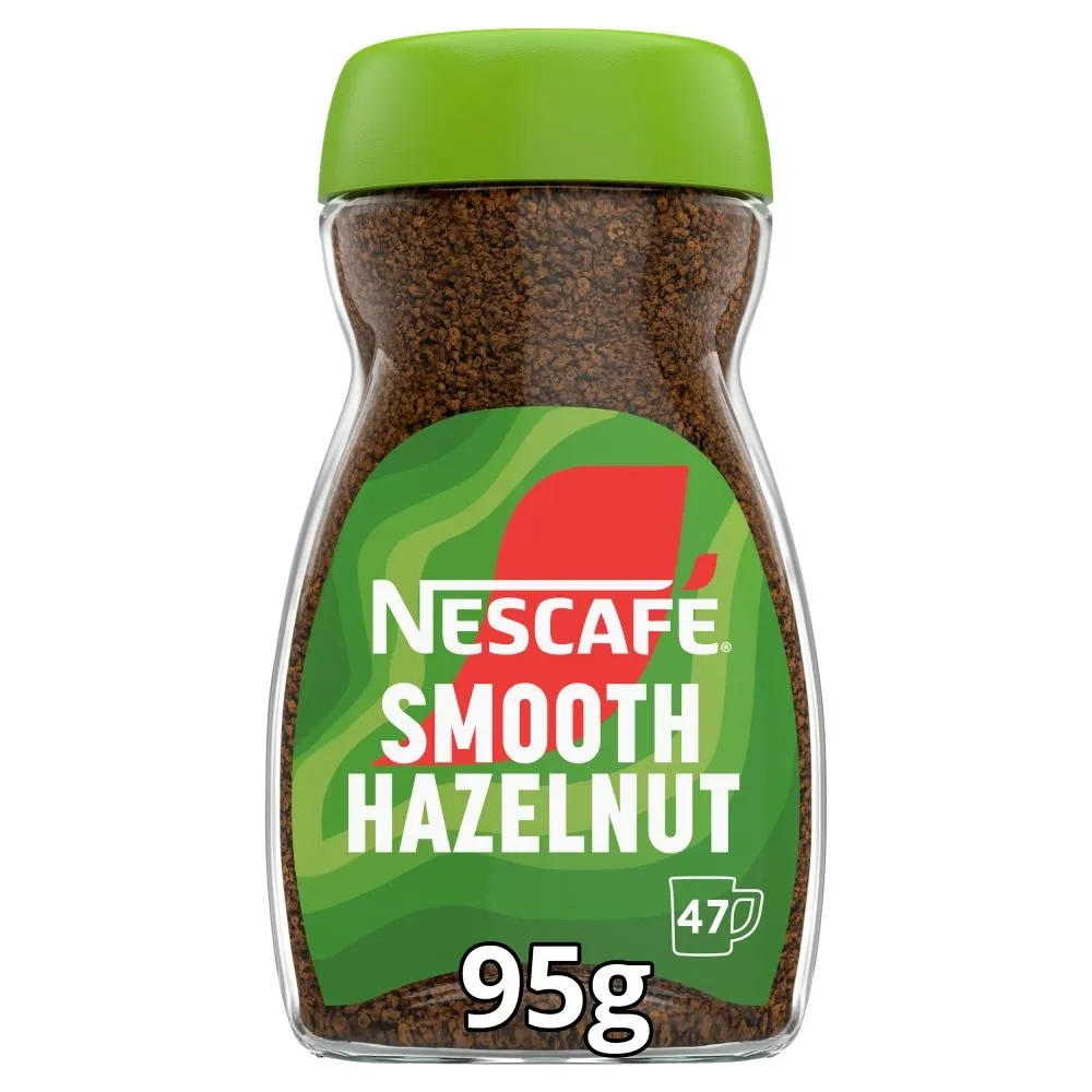 Nescafé Aromatyzowana kawa rozpuszczalna o smaku orzechów laskowych 95 g