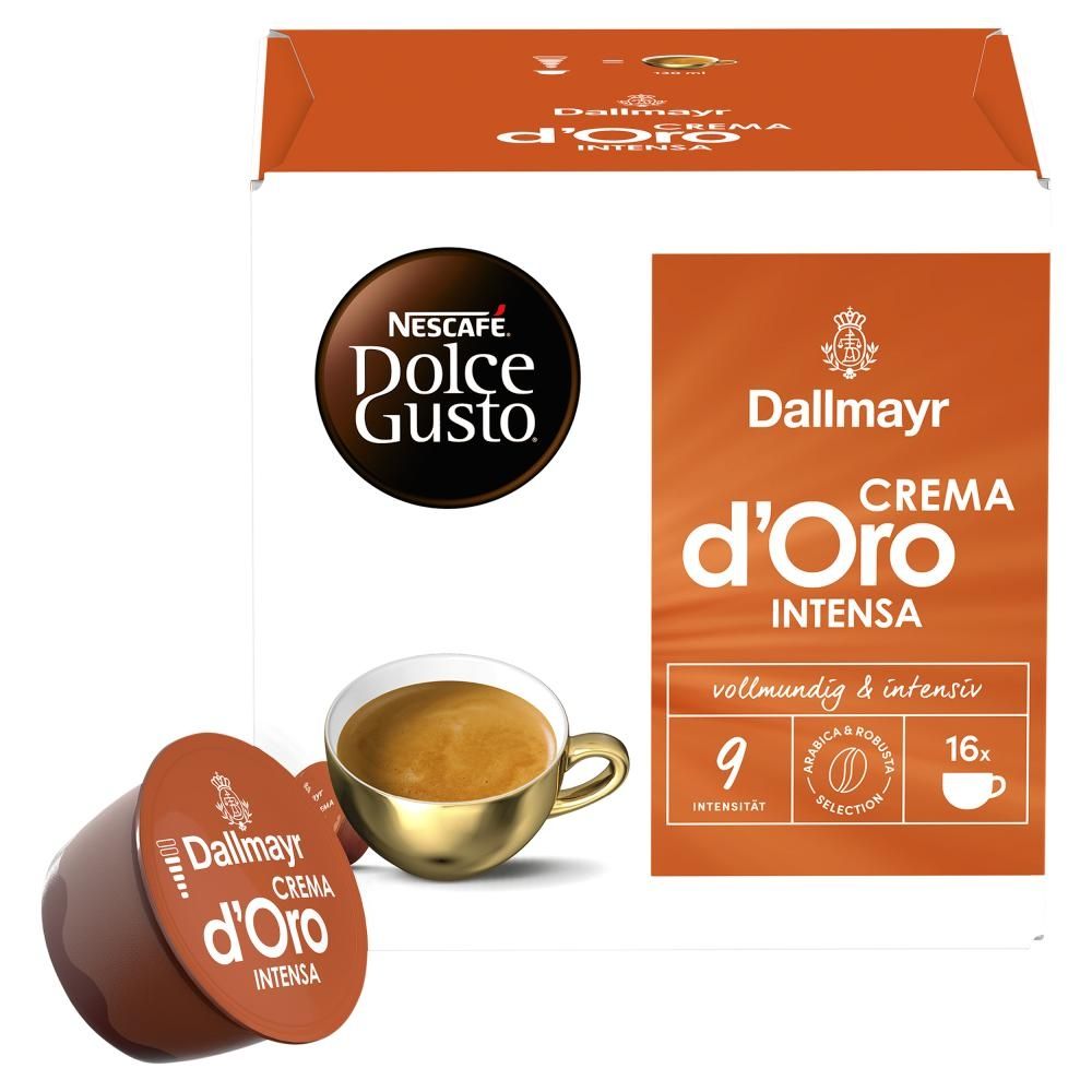 NESCAFÉ Dolce Gusto Dallmayr Crema d'Oro Intensa Kawa w kapsułkach 112 g (16 x 7 g)