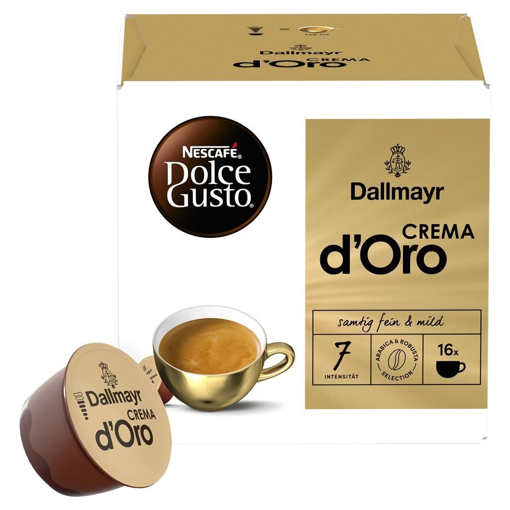 NESCAFÉ Dolce Gusto Dallmayr Crema d'Oro Kawa w kapsułkach 120 g (16 x 7,5 g)