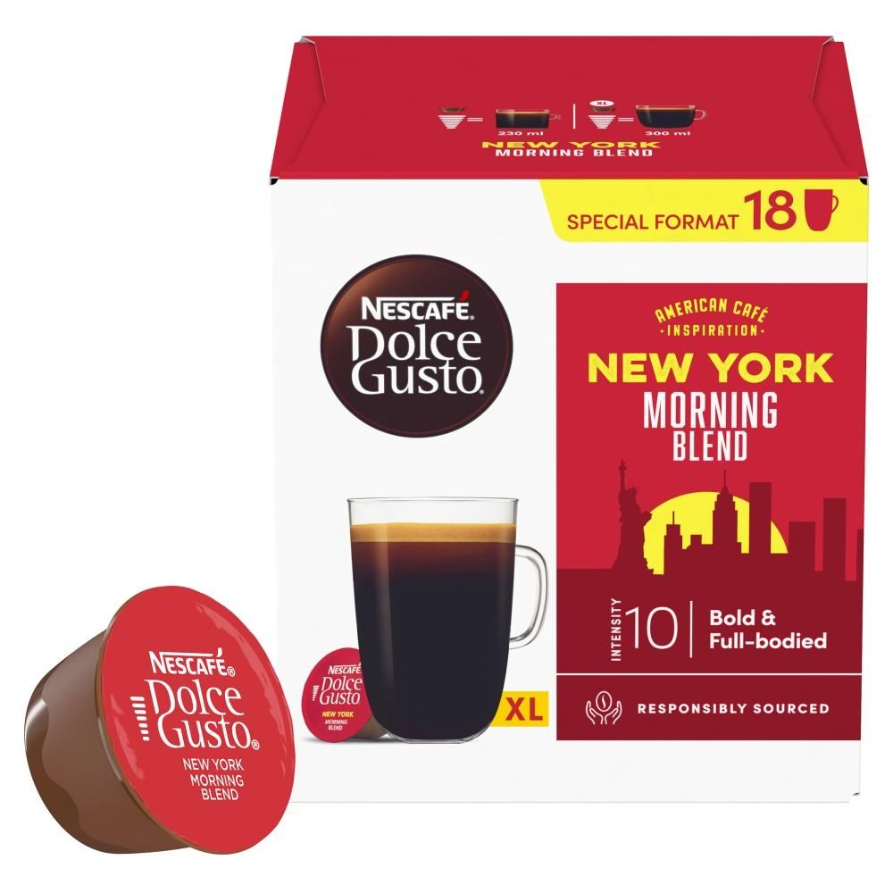 NESCAFÉ Dolce Gusto New York Morning Blend Kawa w kapsułkach 149,4 g (18 x 8,3 g)