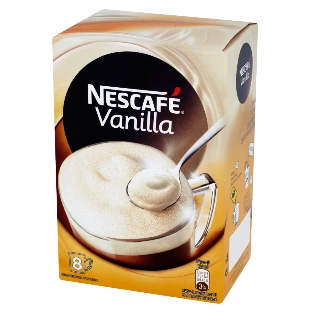 Nescafé Vanilla Rozpuszczalny napój kawowy 104 g (8 sztuk)