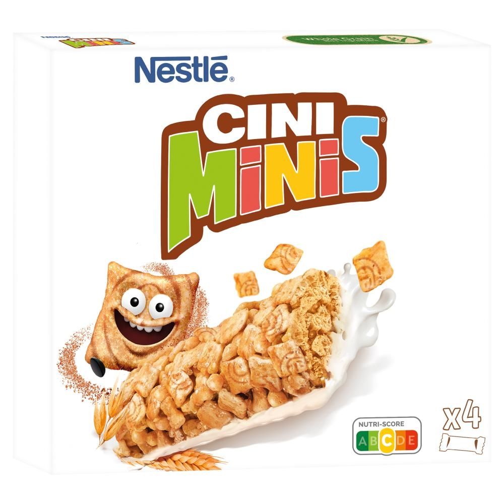 Nestlé Cini Minis Płatki śniadaniowe w formie batonika 100 g (4 x 25 g)