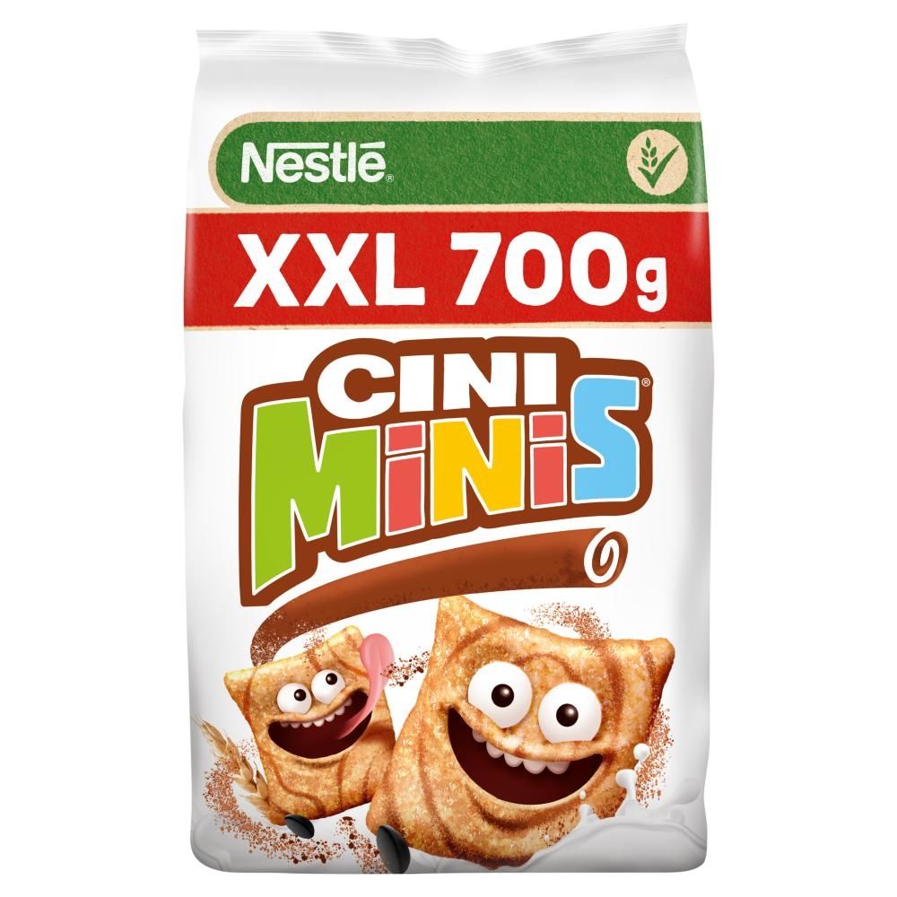 Nestlé Cini Minis XXL Zbożowe kwadraciki o smaku cynamonowym 700 g