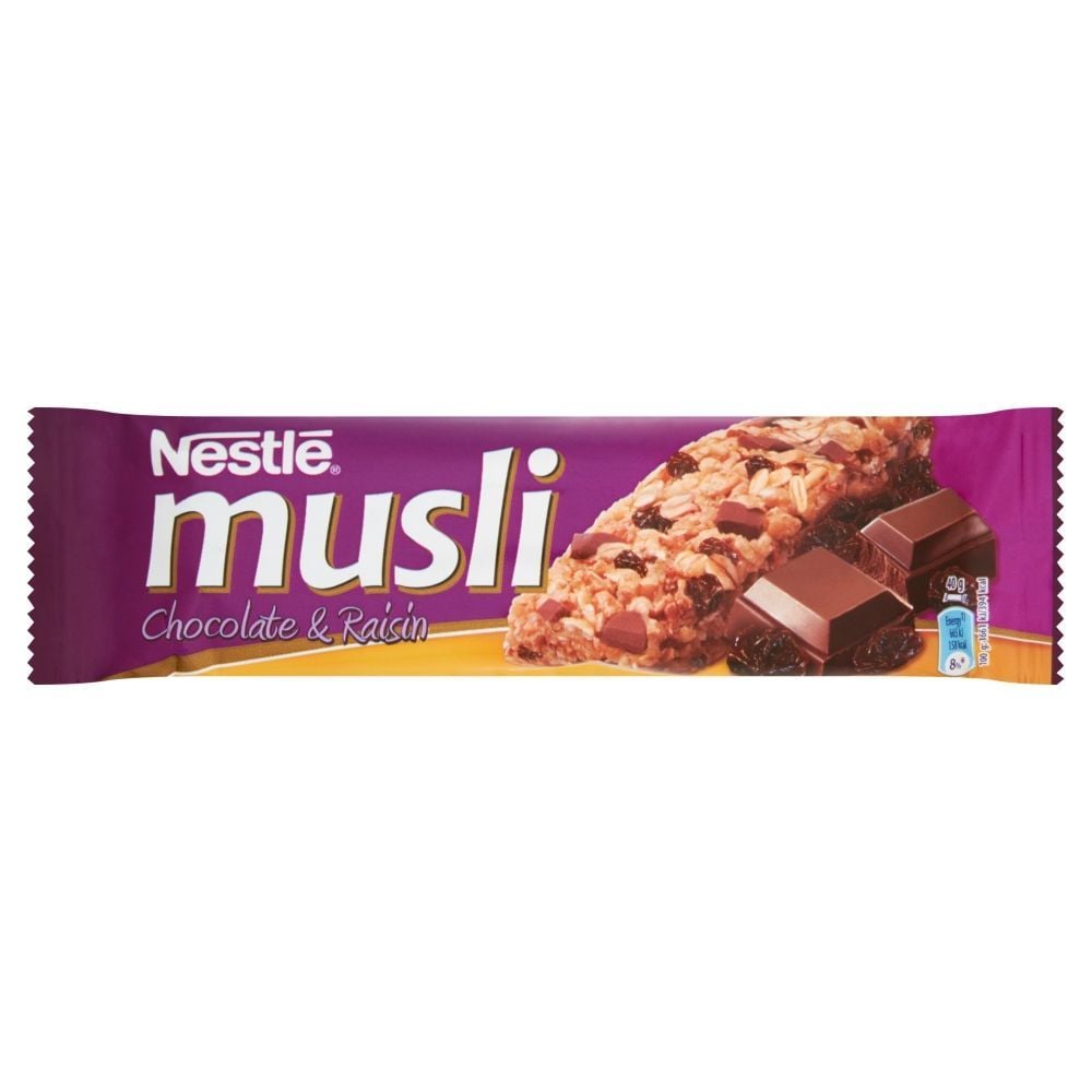 Nestlé Musli Chocolate & Raisin Batonik zbożowy 40 g