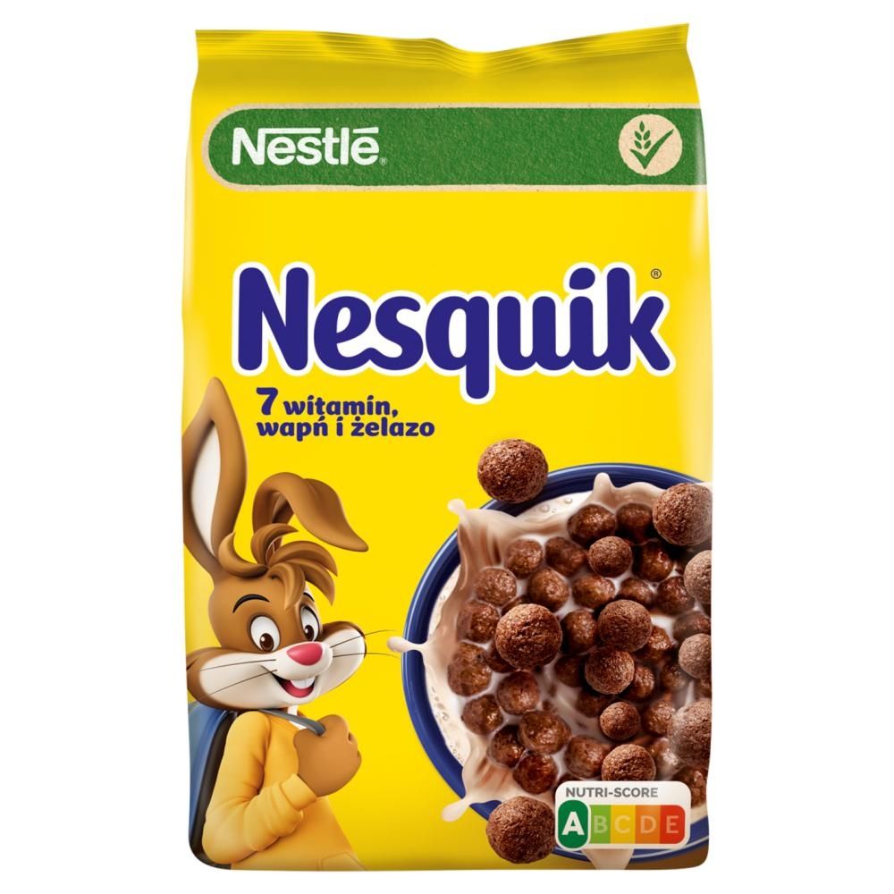 Nestlé Nesquik Zbożowe kuleczki o smaku czekoladowym 450 g