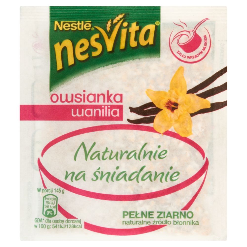 Nesvita Naturalnie na śniadanie Owsianka wanilia 35 g