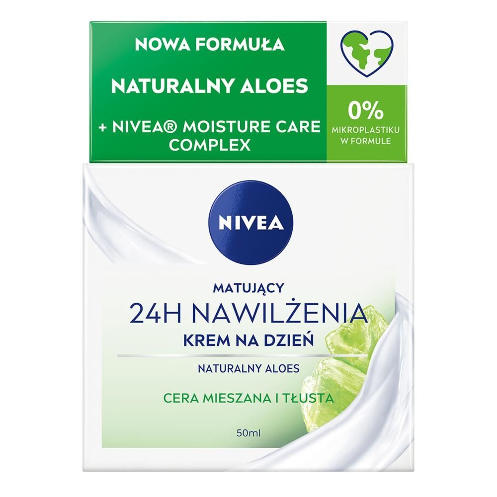 Nivea 24H Nawilżenia Matujący krem na dzień dla cery tłustej i mieszanej 50 ml