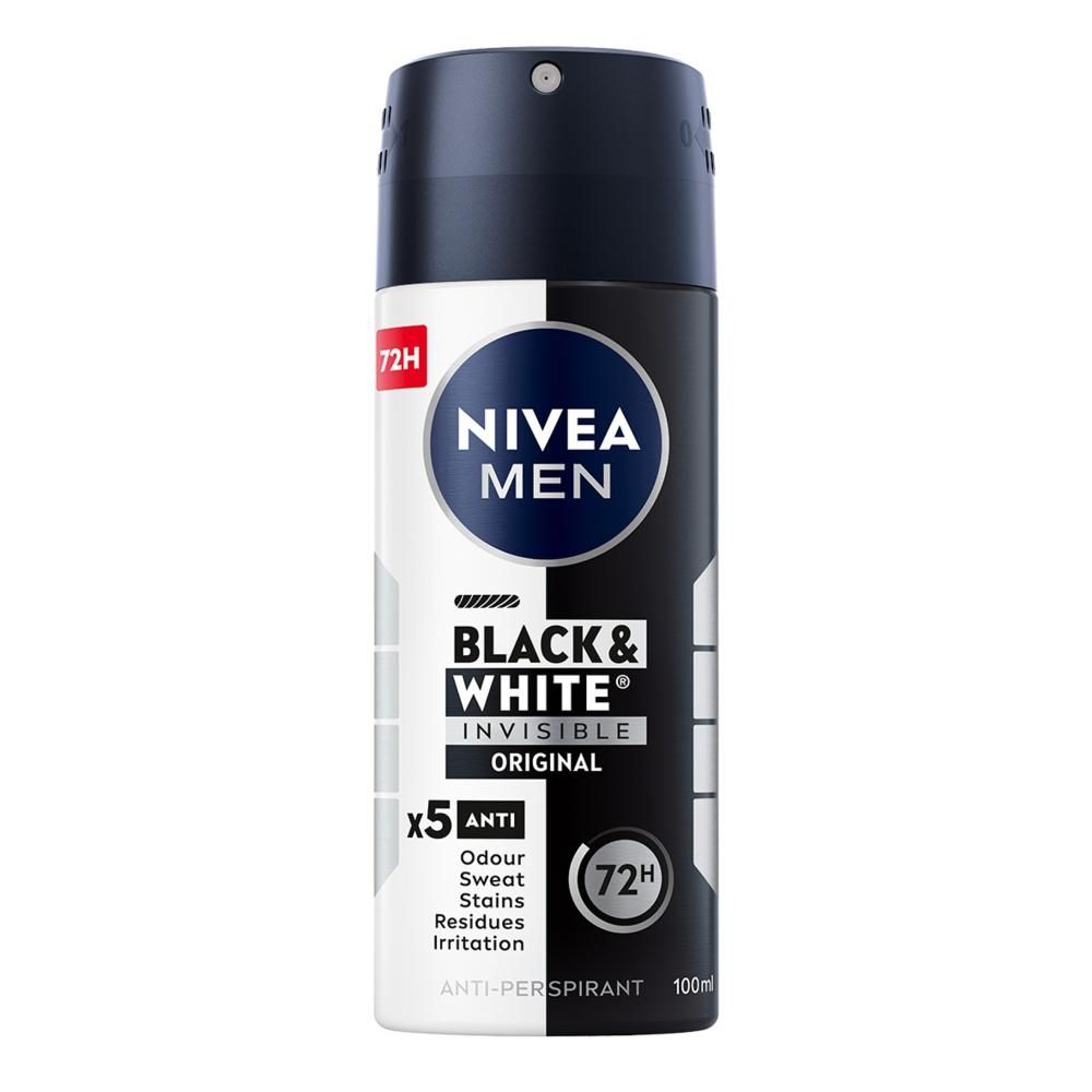 Nivea Black&White Invisible Original Antyperspirant Spray 100ml