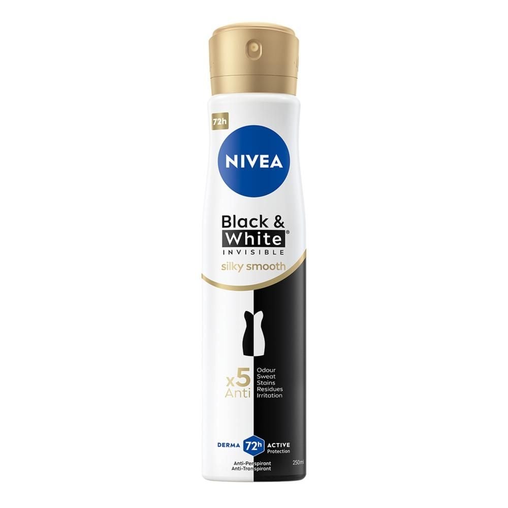 Nivea Black&White Invisible Silky Smooth Antyperspirant Spray 250 ml