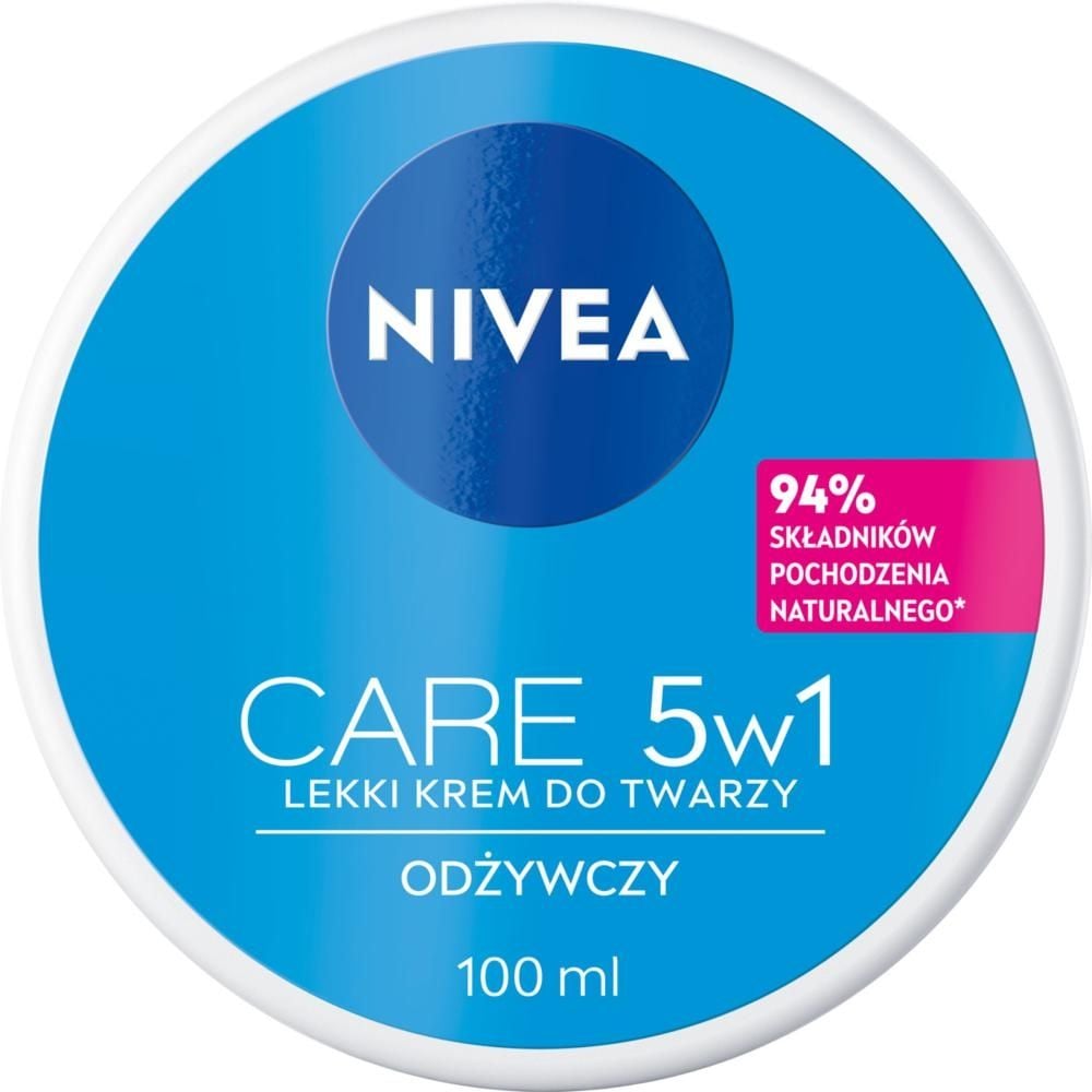 Nivea Care 5w1 Odżywczy Lekki krem do twarzy 100 ml