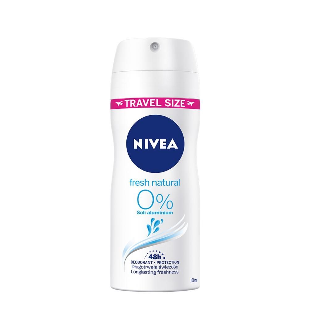 Nivea Fresh Natural Dezodorant Spray Rozmiar podróżny 100ml