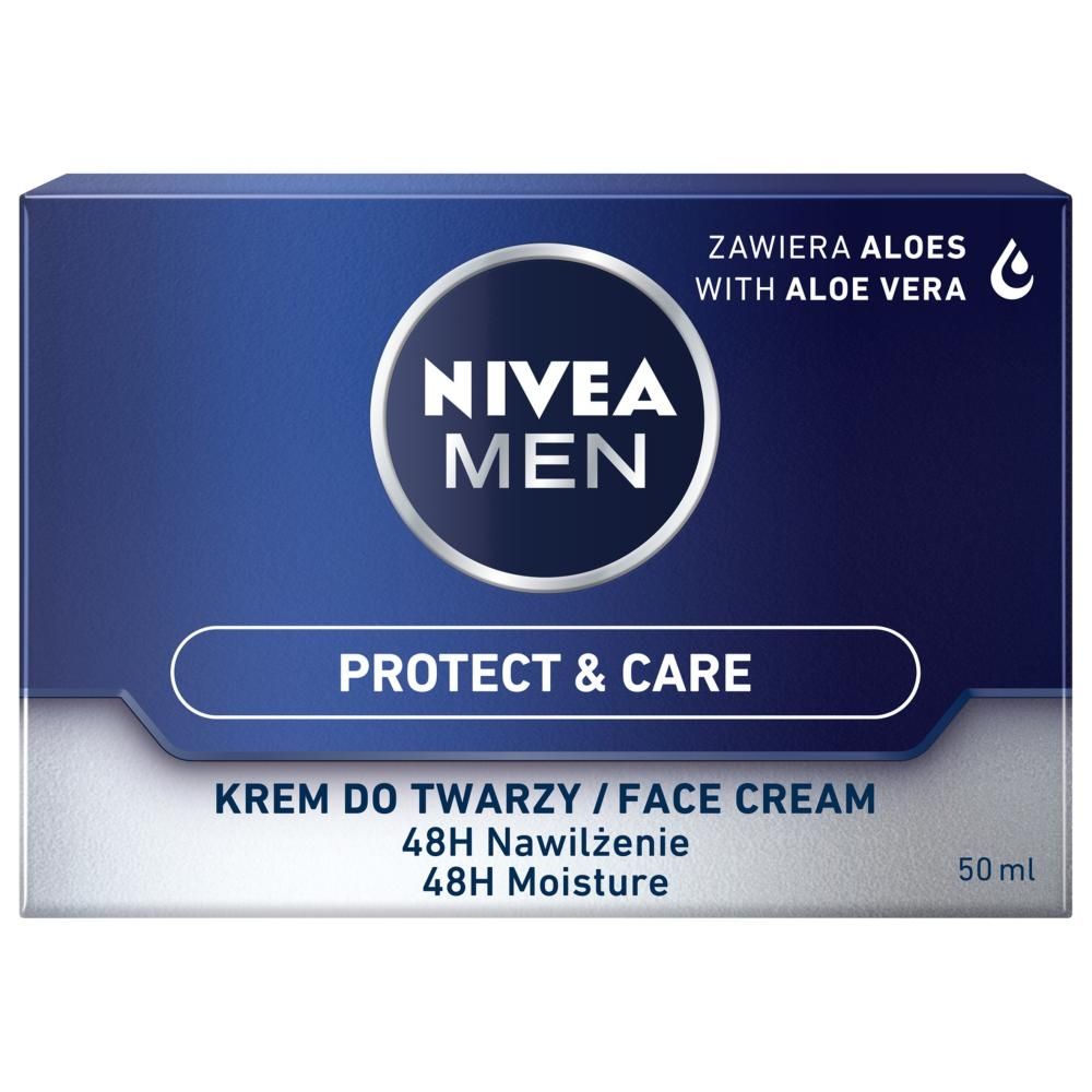 Nivea MEN Protect & Care Nawilżający Krem DO Twarzy DLA Mężczyzn 50 ml