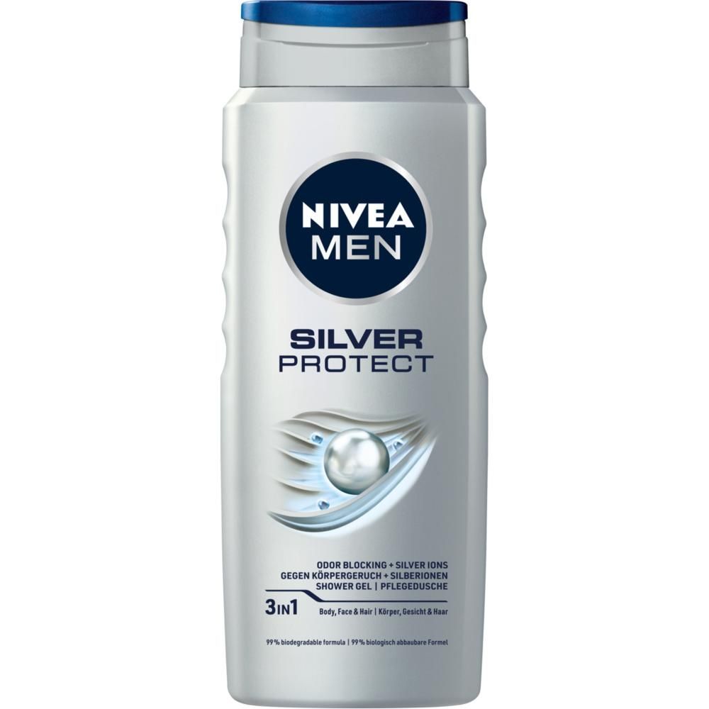 Nivea MEN Silver Protect ŻEL POD Prysznic DLA Mężczyzn 500 ml