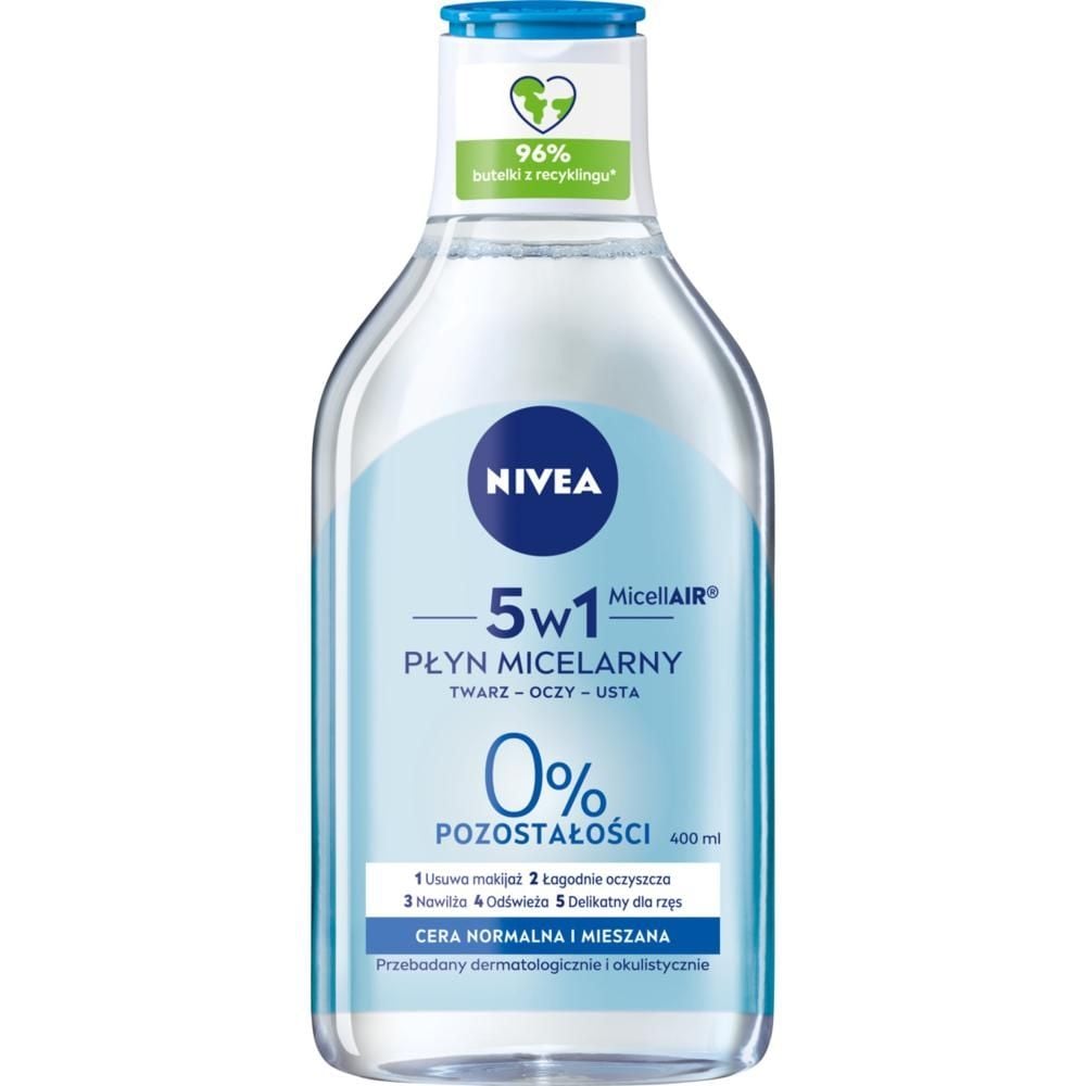 Nivea MicellAIR 5w1 Płyn micelarny cera normalna i mieszana 400 ml