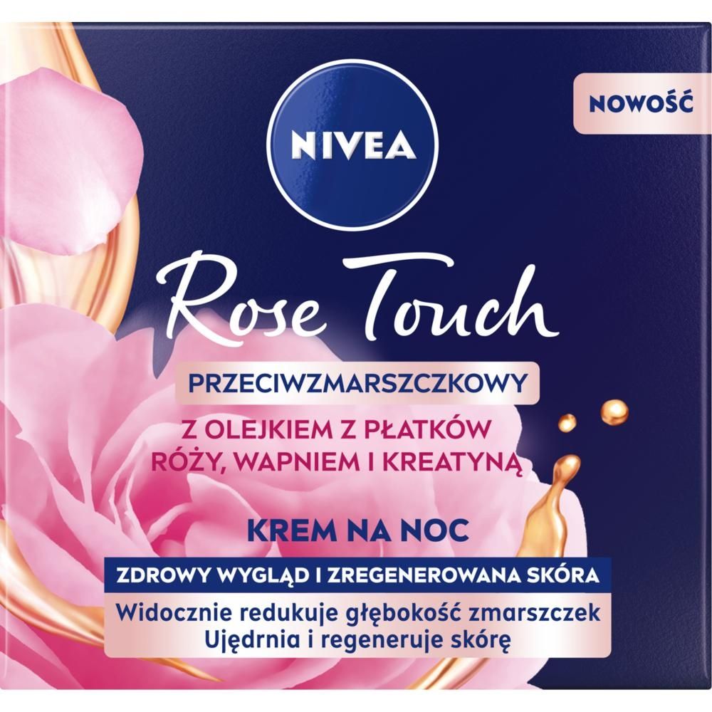 Nivea Rose Touch Przeciwzmarszczkowy Krem NA NOC 50 ml