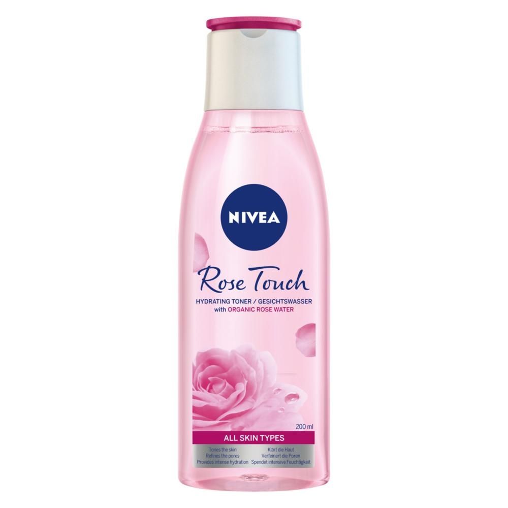 Nivea Rose Touch tonik nawilżający z organiczną wodą różaną 200 ml