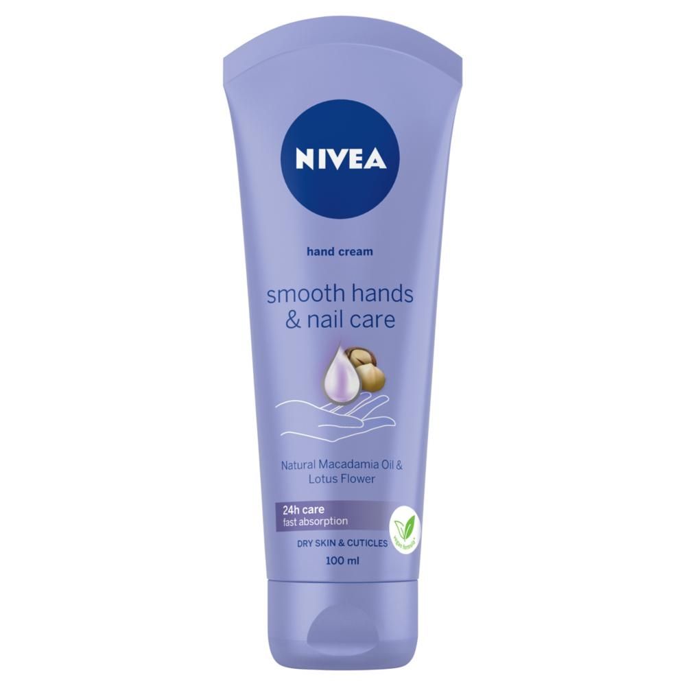 Nivea Smooth Hands & Nail Care Wygładzający krem do rąk i paznokci 100 ml