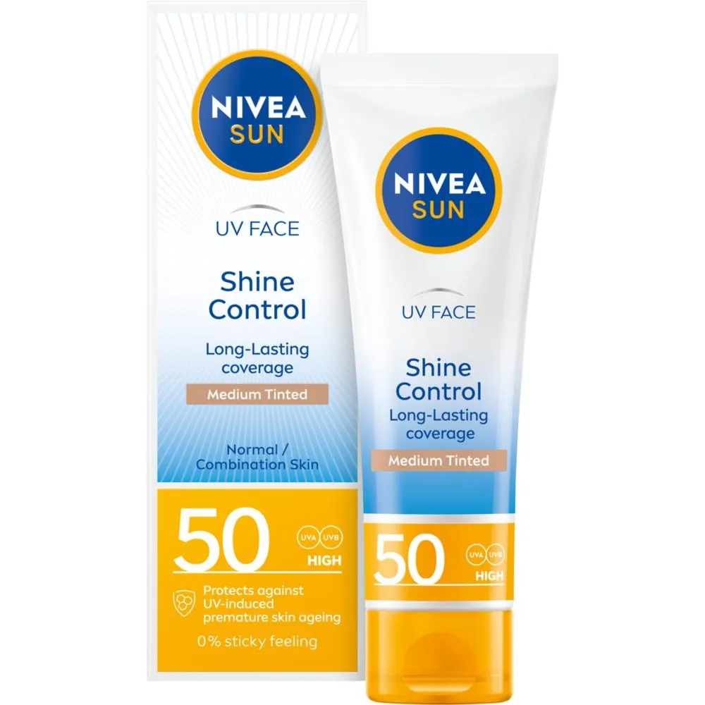 Nivea SUN Shine Control matujący krem do twarzy SPF 50 50ml