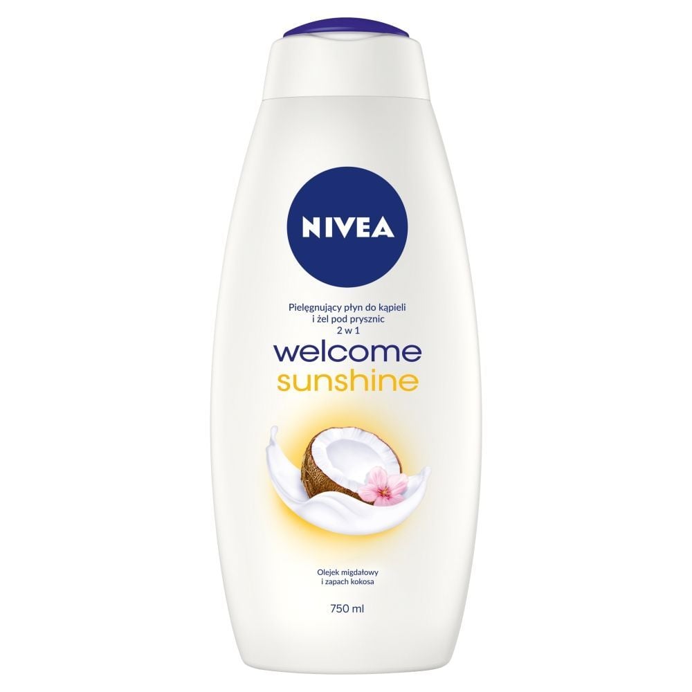 NIVEA Welcome Sunshine Pielęgnujący płyn do kąpieli i żel pod prysznic 2 w 1 750 ml