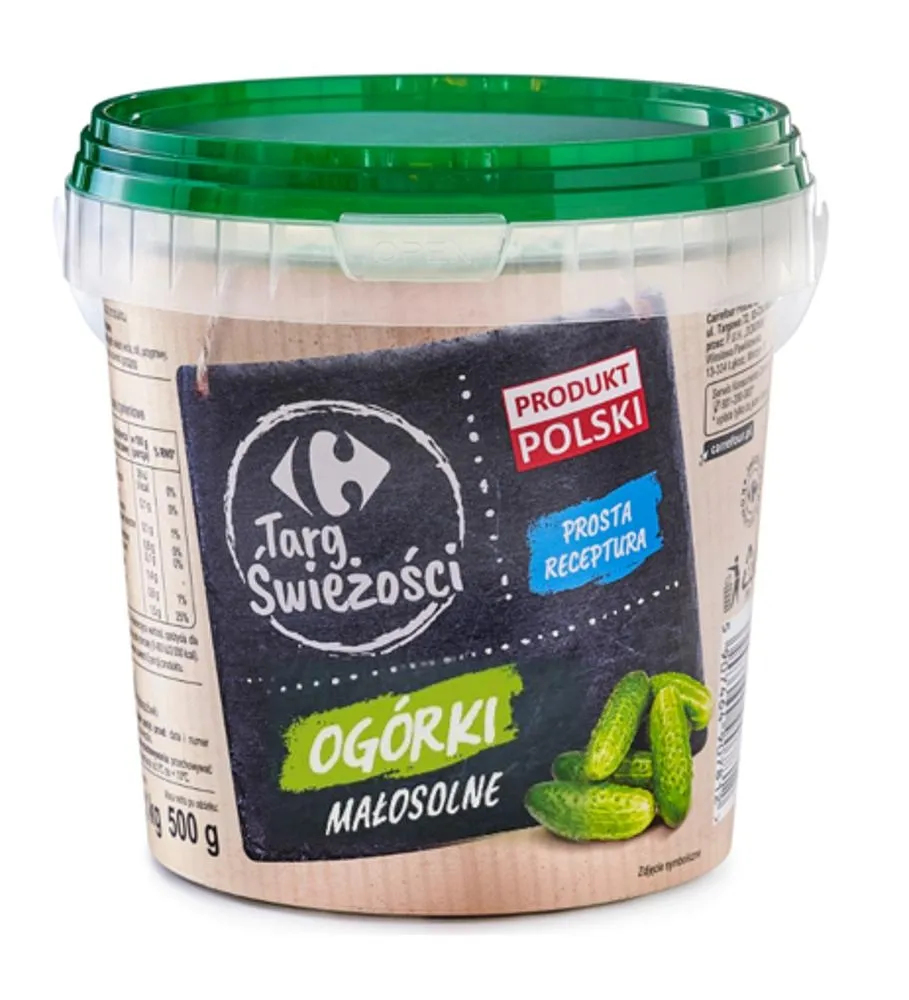 Ogórki małosolne wiaderko 1,1 kg