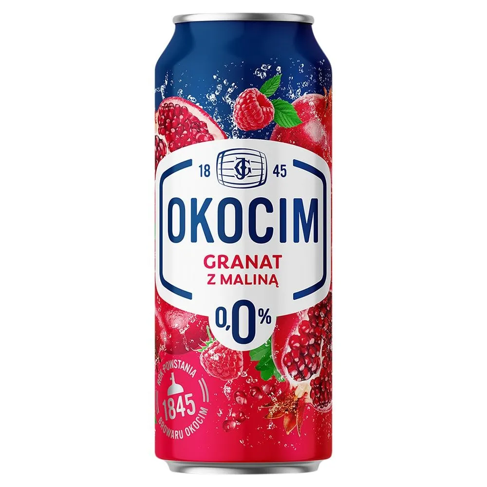 Okocim Mix piwa bezalkoholowego z lemoniadą granat z maliną 500 ml