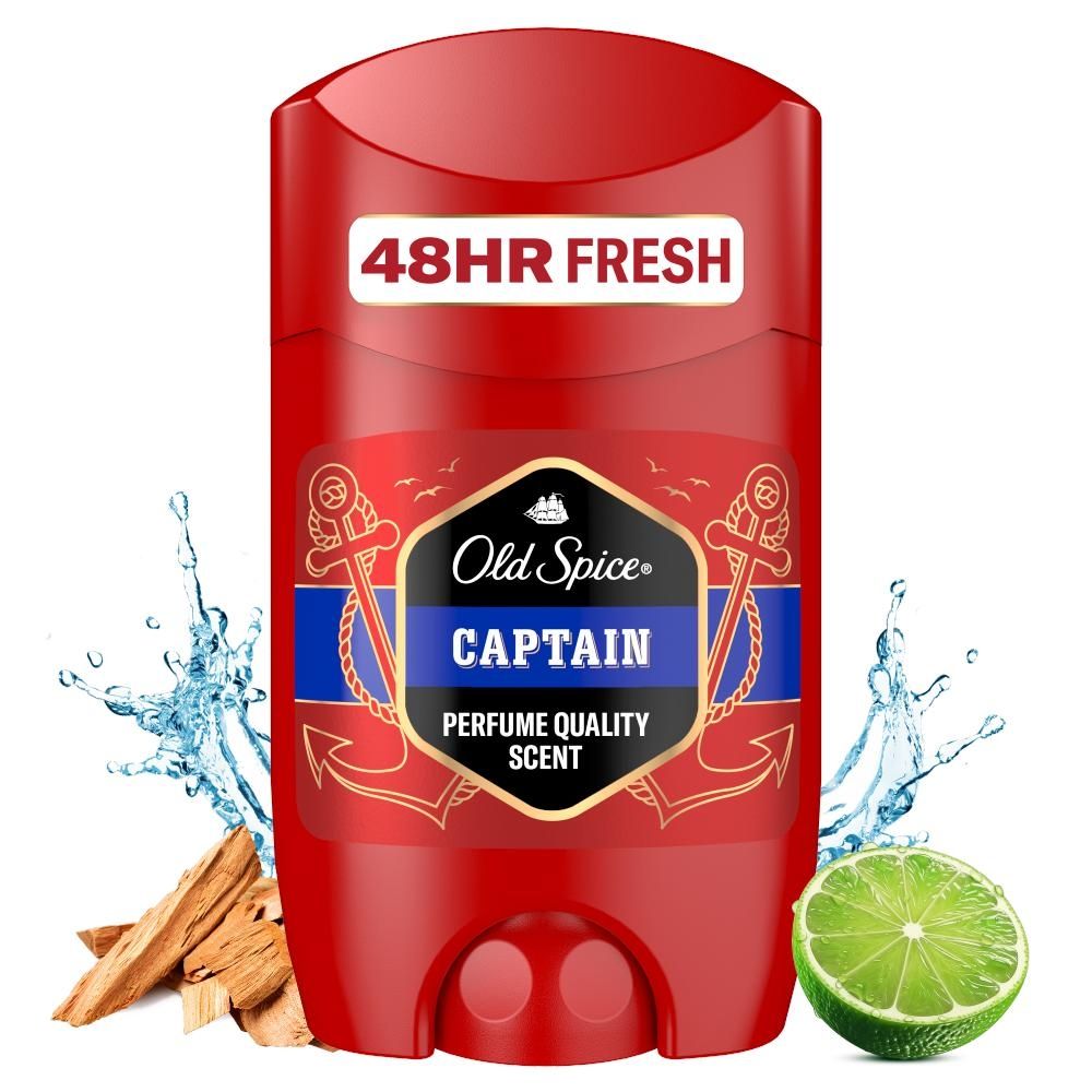 Old Spice Captain Dezodorant w sztyfcie dla mężczyzn 50 ml, 48 h świeżości, bez aluminium