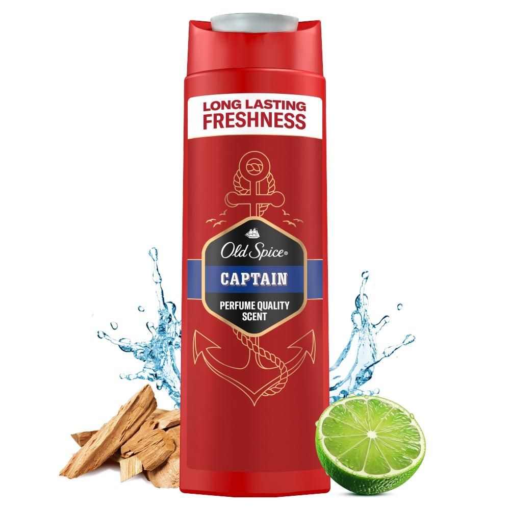 Old Spice Captain Męski płyn do kąpieli, żel pod prysznic i szampon 3 w 1 400ml