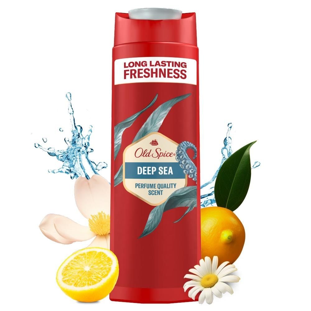 Old Spice Deep Sea Żel Pod Prysznic I Szampon Dla Mężczyzn 400 ml, 3 W 1