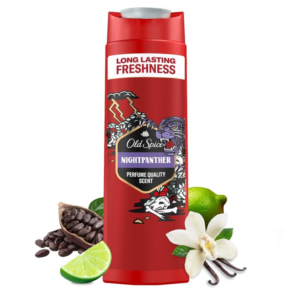 Old Spice Night Panther Żel Pod Prysznic I Szampon Dla Mężczyzn 400ml, 3W1