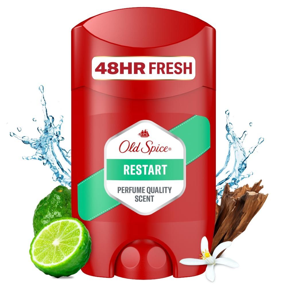 Old Spice Restart Dezodorant w sztyfcie dla mężczyzn ml, 48 h świeżości, bez aluminium