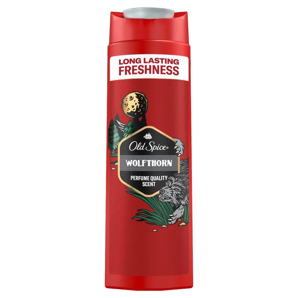 Old Spice Wolfthorn Męski płyn do kąpieli, żel pod prysznic i szampon 3 w 1 400ml