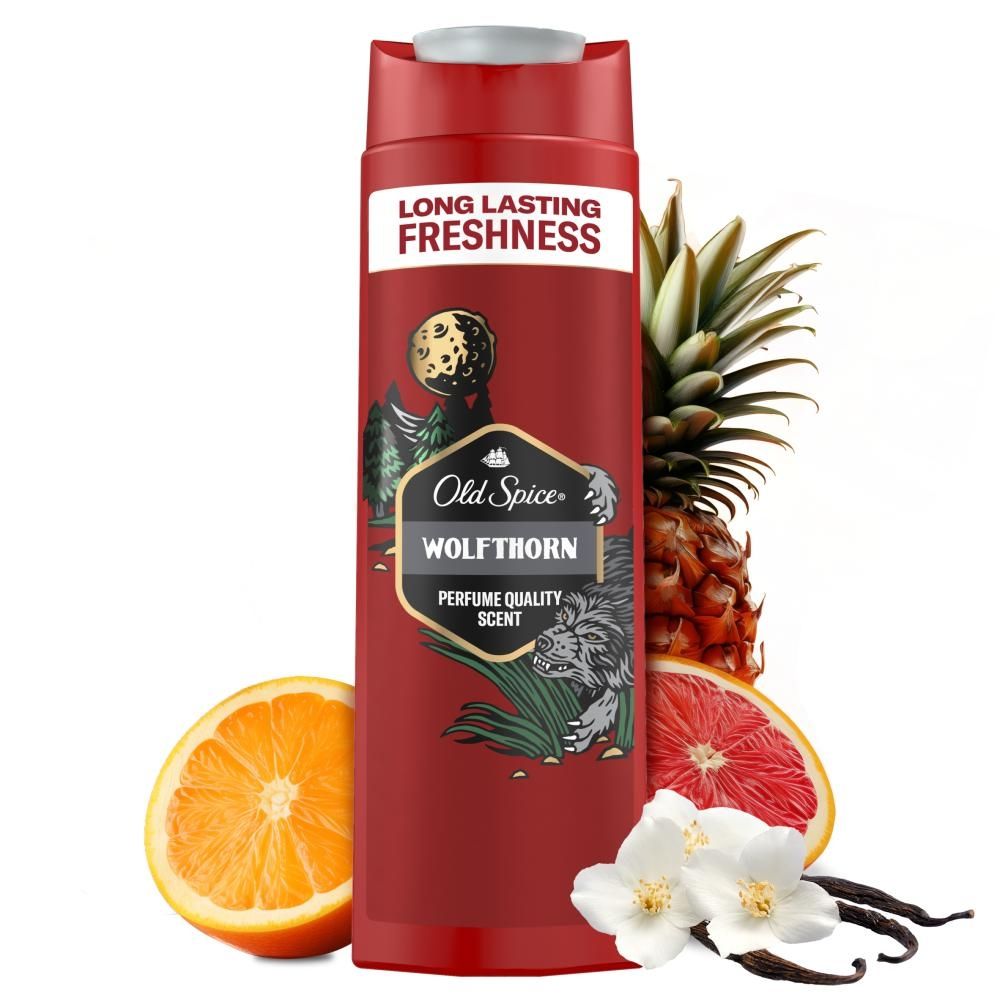 Old Spice Wolfthorn Żel Pod Prysznic I Szampon Dla Mężczyzn 400ml, 3W1