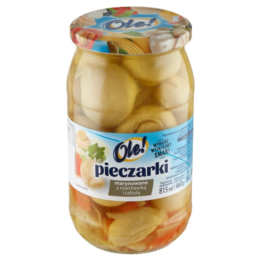 Ole! Pieczarki marynowane z marchewką i cebulą 780 g