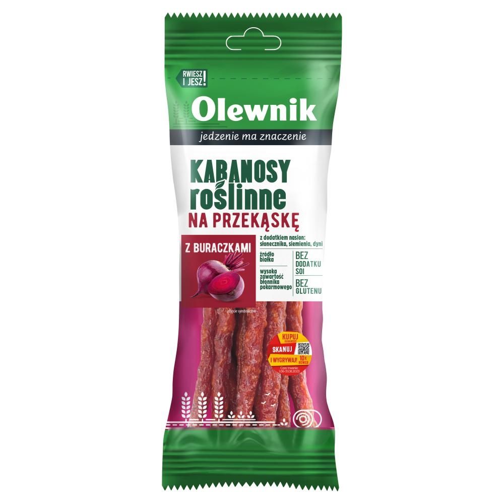 Olewnik Kabanosy roślinne na przekąskę z buraczkami 85 g