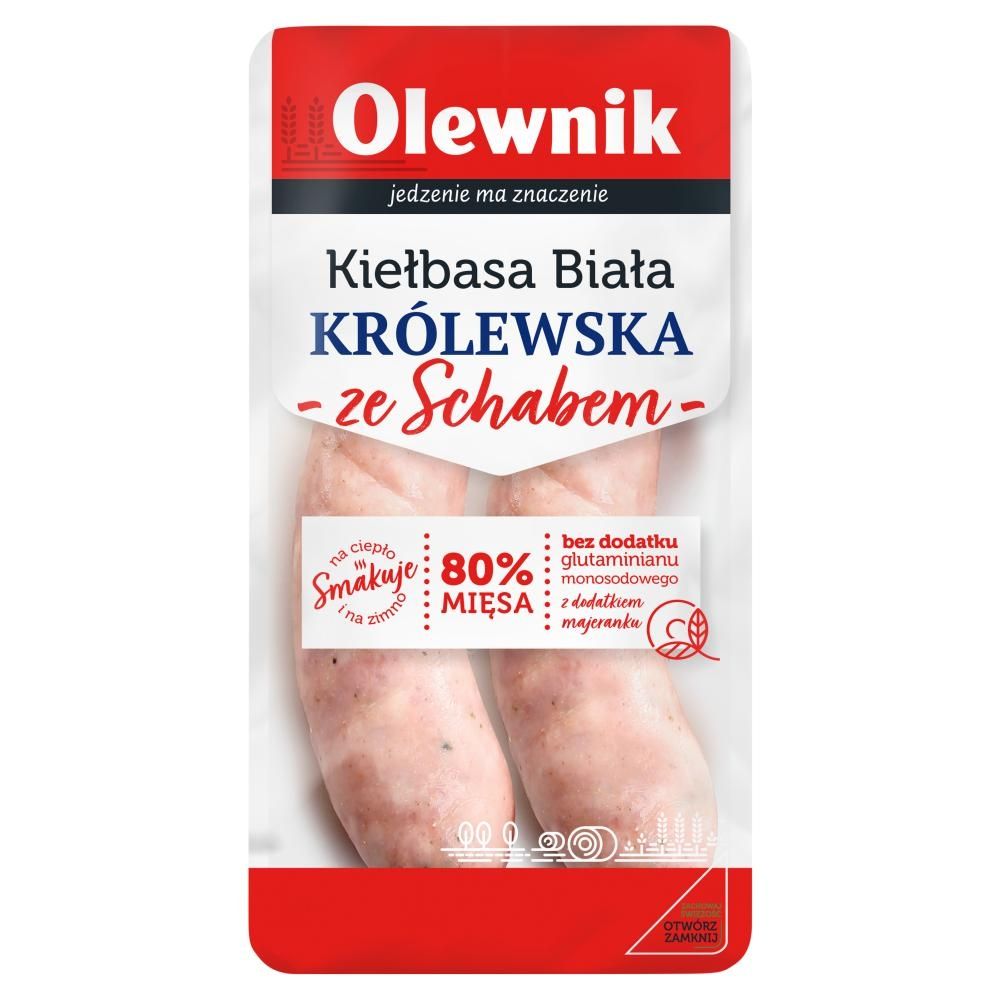 Olewnik Kiełbasa biała królewska ze schabem 200 g