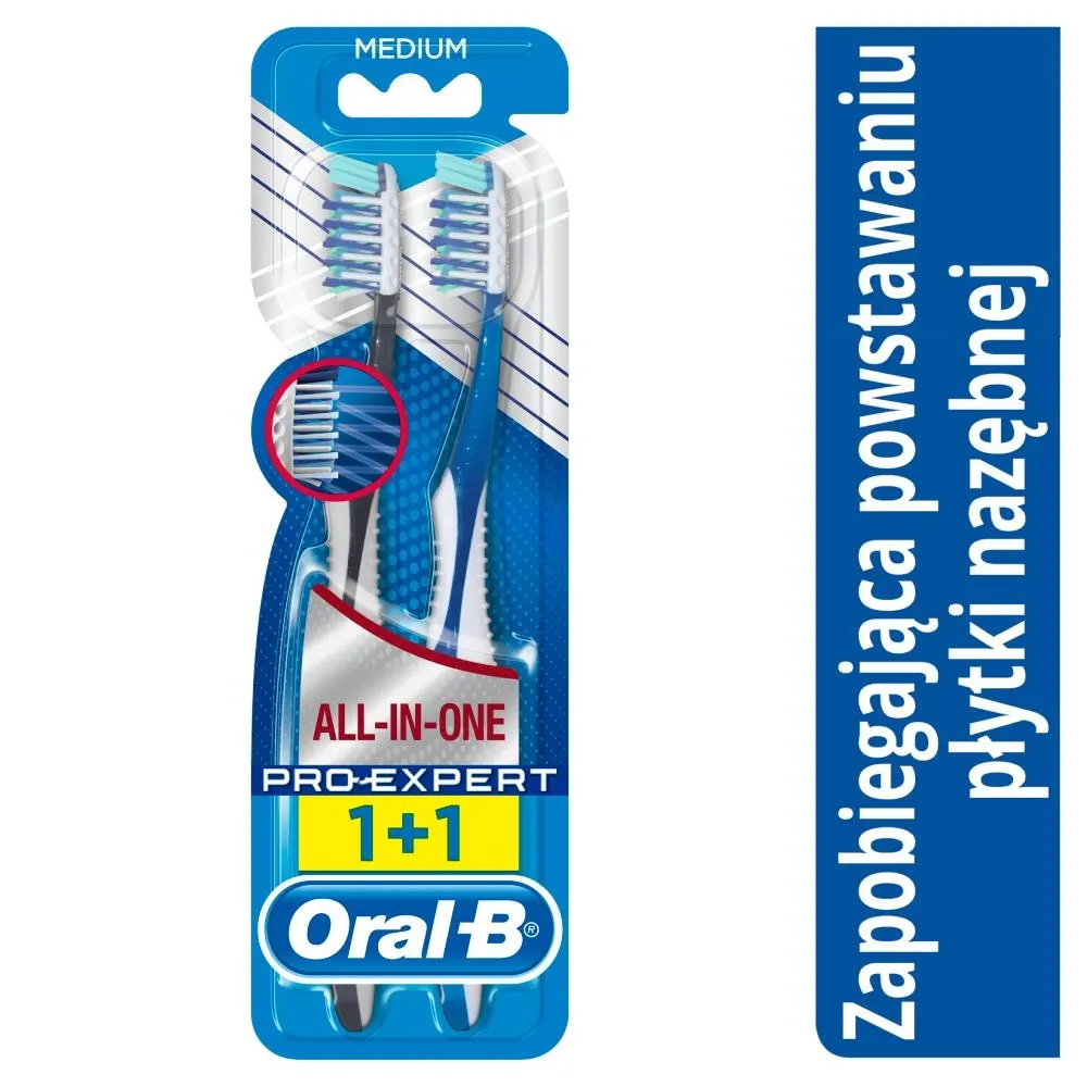 Oral-B Pro-Expert CrossAction All-In-One Szczoteczka manualna do zębów, średnia x 2