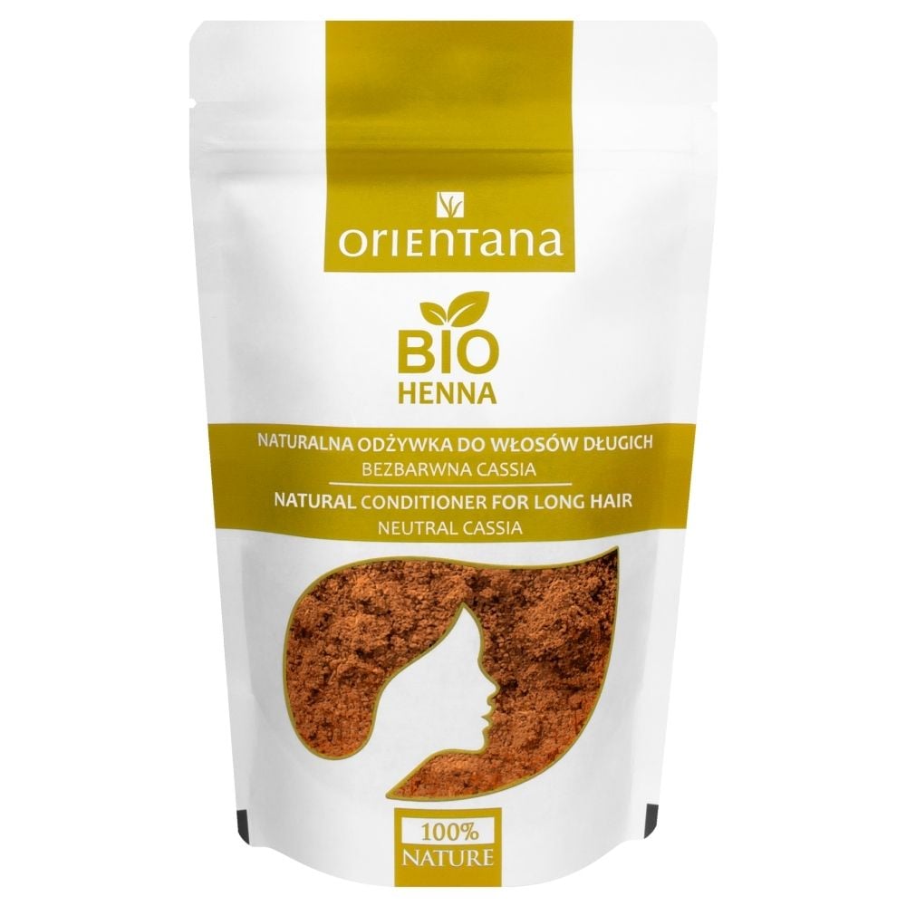 Orientana BIO Henna Bezbarwna odżywka do włosów długich BEZBARWNA CASSIA, 100g