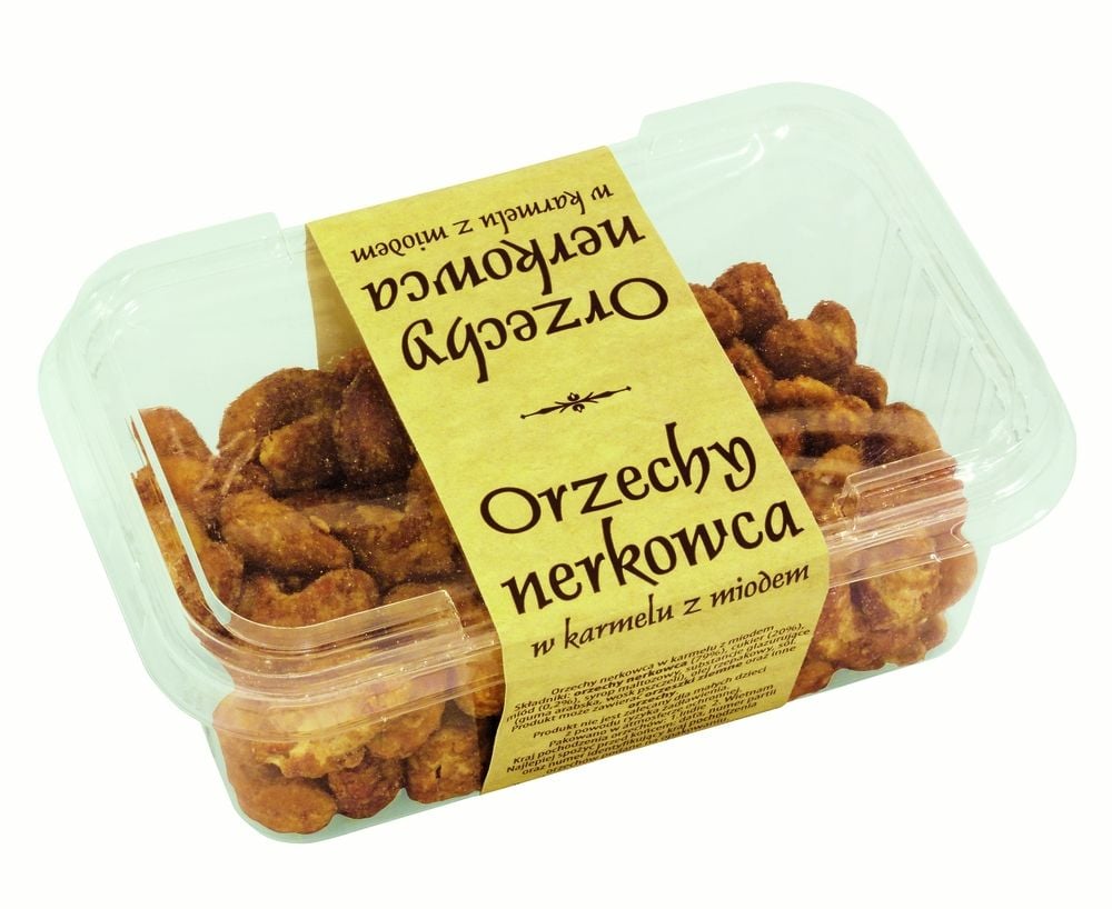 Orzechy nerkowca w karmelu z miodem 170 g