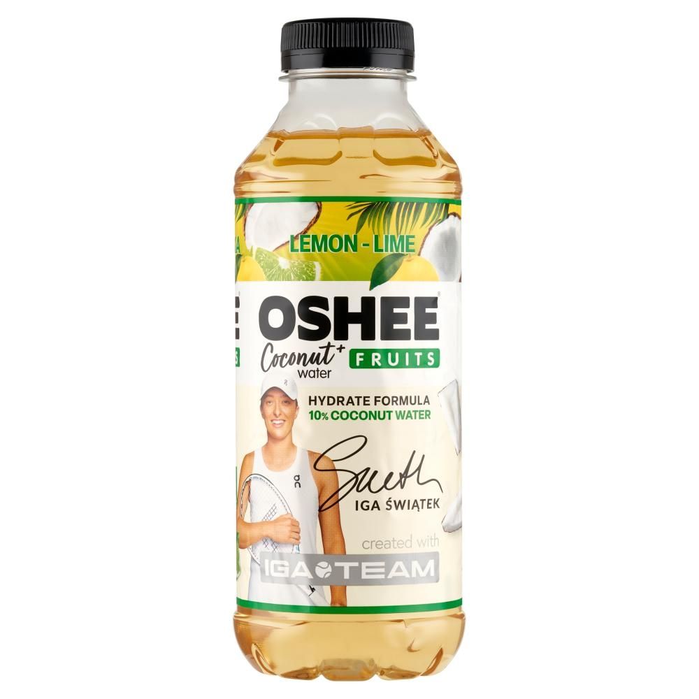 Oshee Coconut Water + Fruits Napój niegazowany cytryna-limonka 555 ml