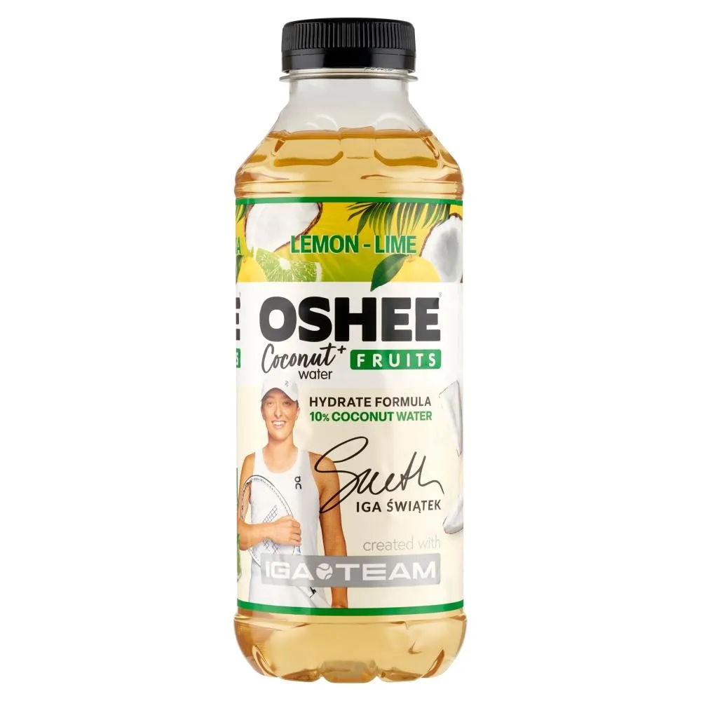 Oshee Coconut Water + Fruits Napój niegazowany cytryna-limonka 555 ml