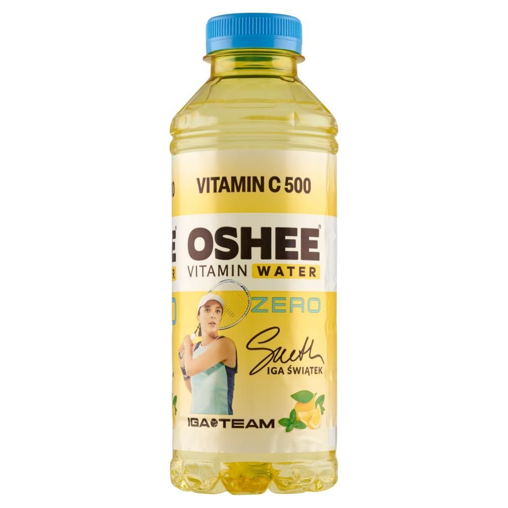 Oshee Vitamin Water Zero Napój niegazowany o smaku cytrynowo-miętowym 555 ml