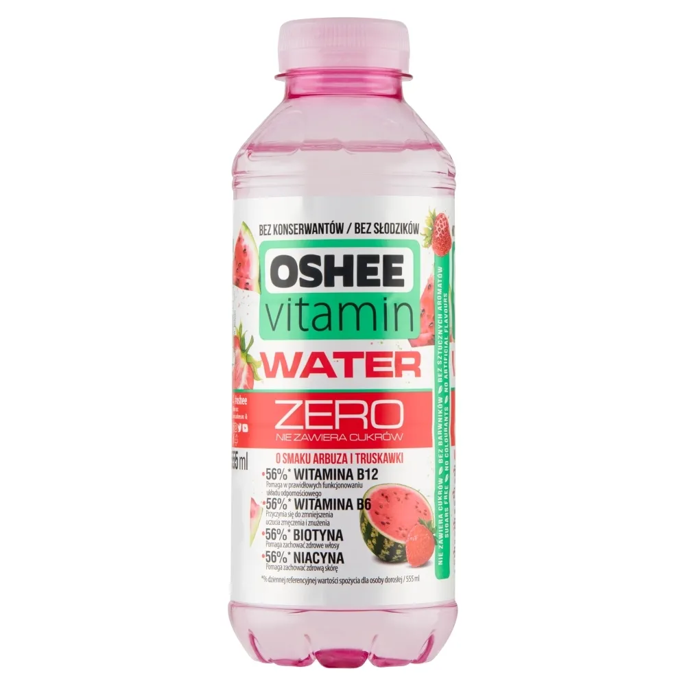 Oshee Vitamin Water Zero Niegazowany Napój O Smaku Arbuza I Truskawki ...