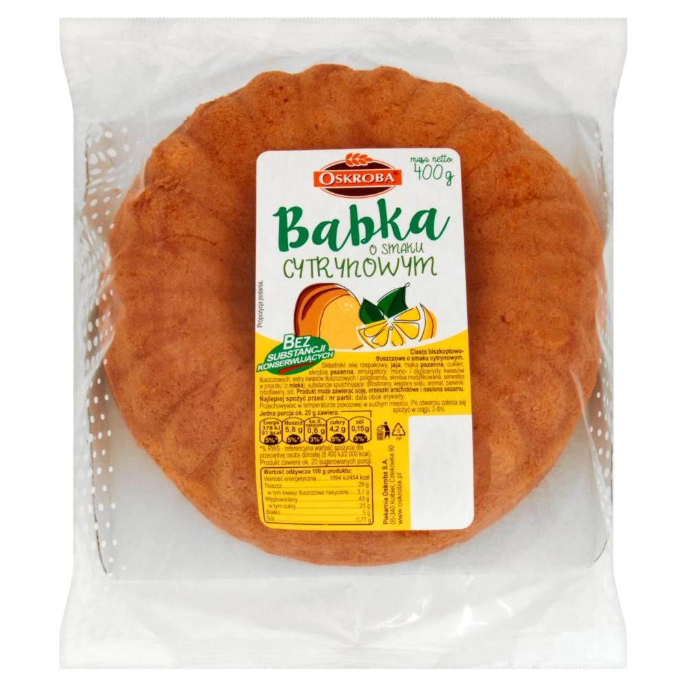 Oskroba Babka o smaku cytrynowym 400 g