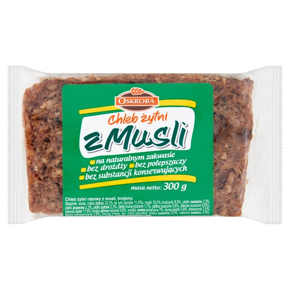 Oskroba Chleb żytni z musli 300 g