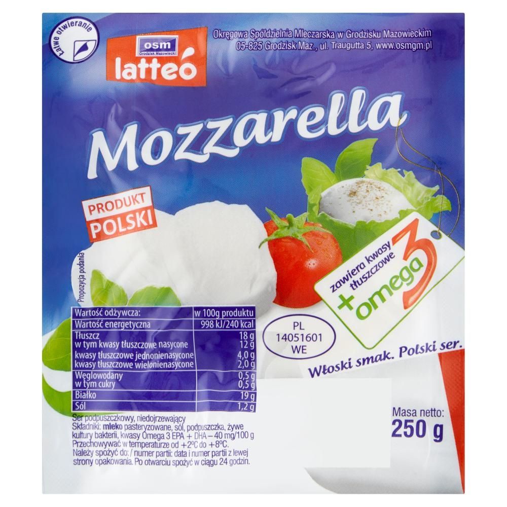 OSM Grodzisk Mazowiecki latteó Mozzarella 250 g