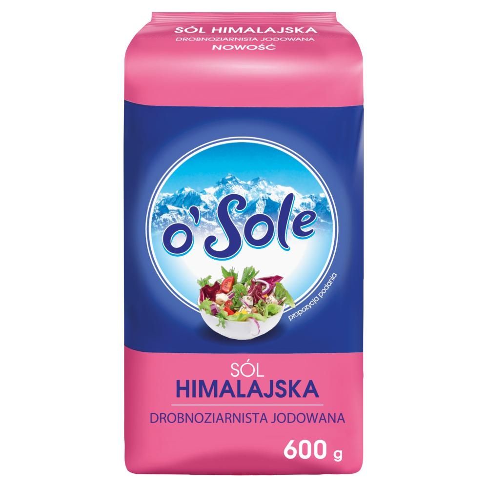 o'Sole Sól himalajska drobnoziarnista jodowana 600 g